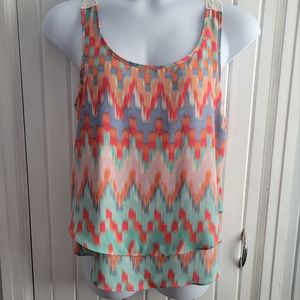 Maurices Layered Crochet Tank